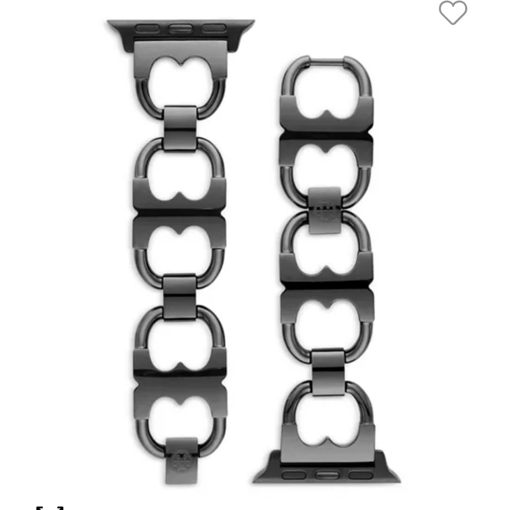 Tory Burch Gunmetal Link Bracelet Watch Band